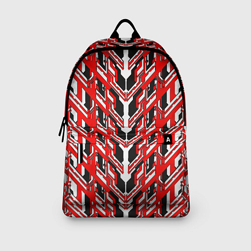 Рюкзак Красная техно броня / 3D-принт – фото 3