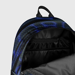 Рюкзак Темно синие карбоновые волны, цвет: 3D-принт — фото 2
