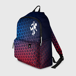 Рюкзак Portal неоновые соты, цвет: 3D-принт