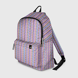 Рюкзак Искажённые цветные полосы, цвет: 3D-принт