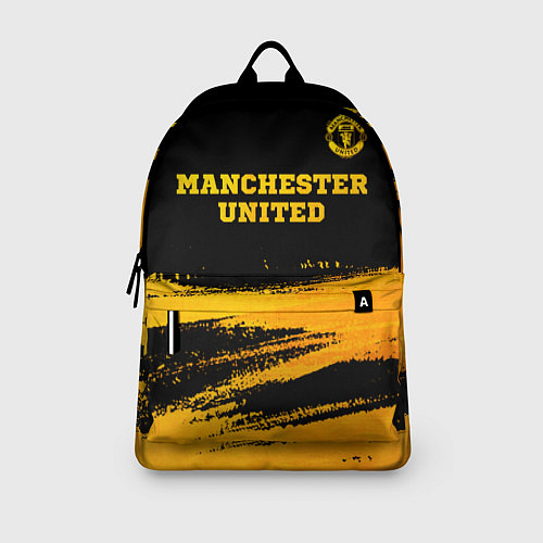 Рюкзак Manchester United - gold gradient посередине / 3D-принт – фото 3