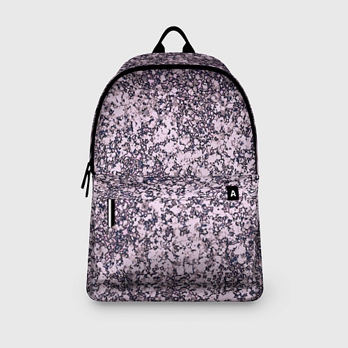 Рюкзак Сине-розовый текстура камень / 3D-принт – фото 3