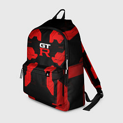 Рюкзак Nissan GTR - Cyber red, цвет: 3D-принт