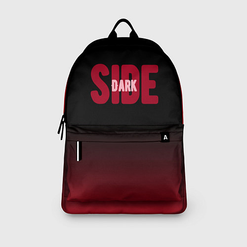 Рюкзак Dark side тёмная сторона градиент красно-чёрный / 3D-принт – фото 3