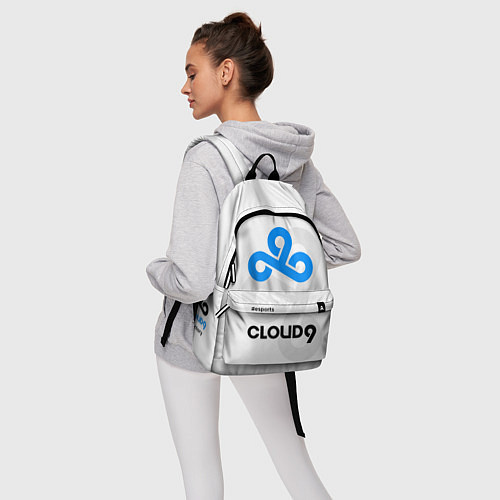 Рюкзак Cloud9 - esports white / 3D-принт – фото 6