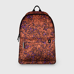 Рюкзак Яркий красно-коричневый со фиолетовым свечением, цвет: 3D-принт — фото 2