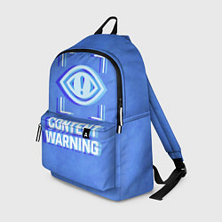 Рюкзак Content Warning blue, цвет: 3D-принт