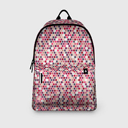 Рюкзак Паттерн соты розовый, цвет: 3D-принт — фото 2