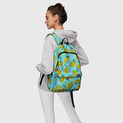 Рюкзак Летние лимоны - паттерн, цвет: 3D-принт — фото 2