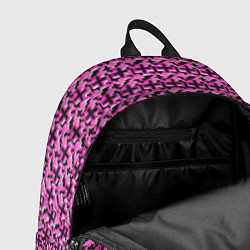 Рюкзак Чёрные плюсики на розовом фоне, цвет: 3D-принт — фото 2