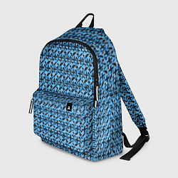 Рюкзак Чёрные плюсики на синем фоне, цвет: 3D-принт