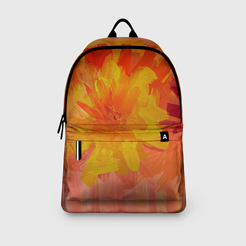 Рюкзак Абстракция цветы мастихин / 3D-принт – фото 3