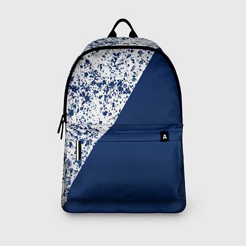 Рюкзак Сине-белый пополам / 3D-принт – фото 3