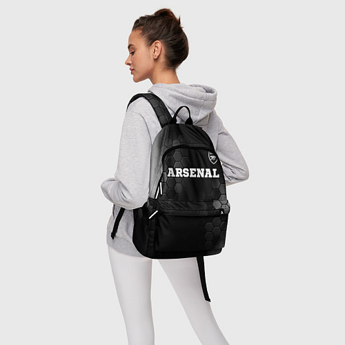 Рюкзак Arsenal sport на темном фоне посередине / 3D-принт – фото 6