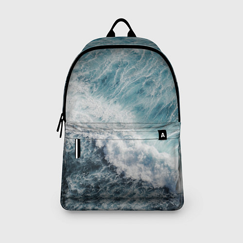 Рюкзак Морская бирюзовая волна / 3D-принт – фото 3