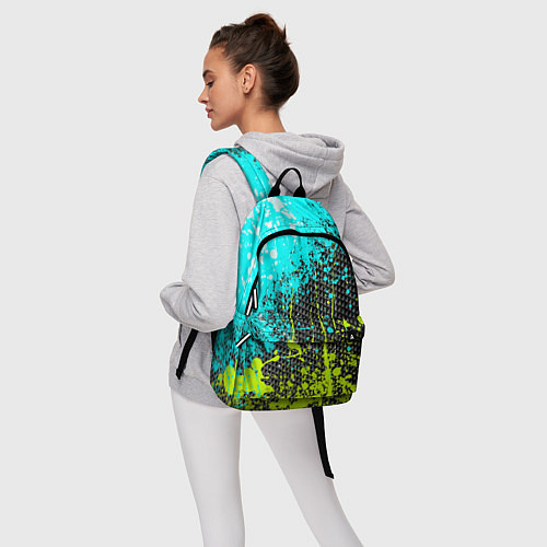 Рюкзак Брызги красок с геометрией / 3D-принт – фото 6