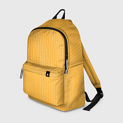 Рюкзак Жёлтый в маленькие белые полосочки, цвет: 3D-принт