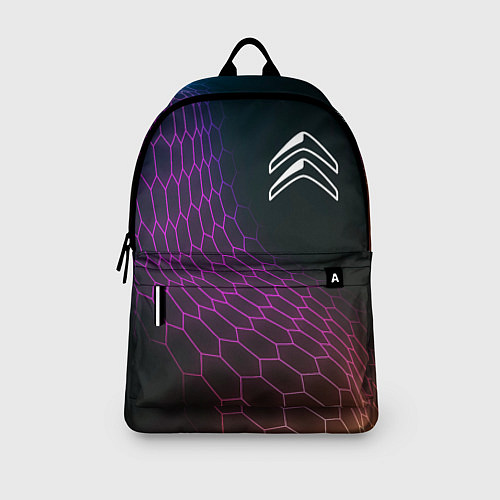 Рюкзак Citroen neon hexagon / 3D-принт – фото 3