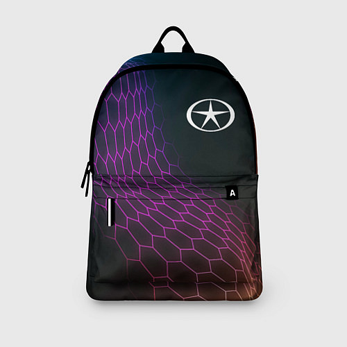 Рюкзак JAC neon hexagon / 3D-принт – фото 3