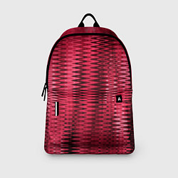 Рюкзак Тёмно-розовый абстрактные полосы, цвет: 3D-принт — фото 2