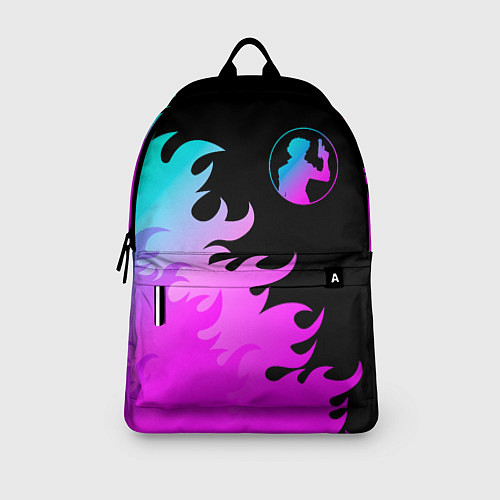 Рюкзак Cowboy Bebop неоновый огонь / 3D-принт – фото 3