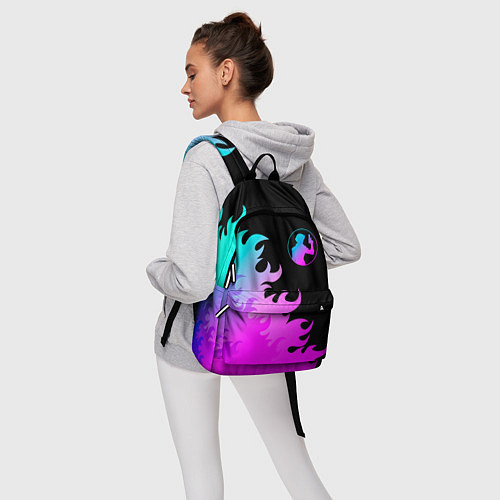 Рюкзак Cowboy Bebop неоновый огонь / 3D-принт – фото 6