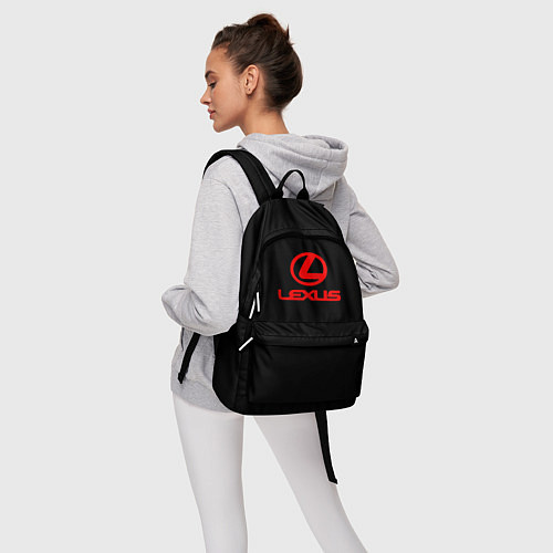 Рюкзак Lexus red logo / 3D-принт – фото 6