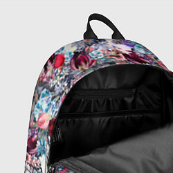 Рюкзак Цветочный цветной паттерн, цвет: 3D-принт — фото 2