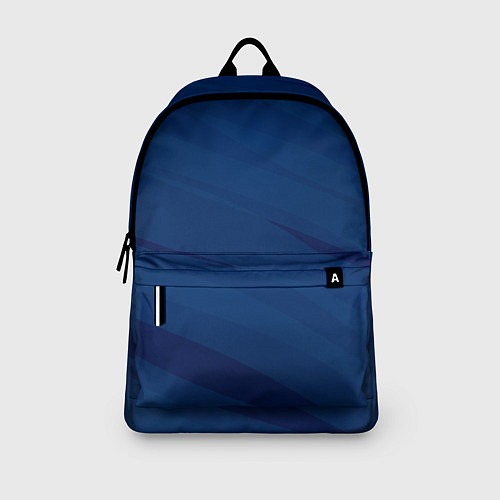 Рюкзак Тёмно-синий полосами / 3D-принт – фото 3