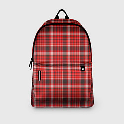Рюкзак Красный клетчатый узор, цвет: 3D-принт — фото 2