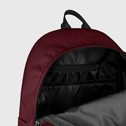 Рюкзак Однотонный тёмно-красный полосатый узор, цвет: 3D-принт — фото 2