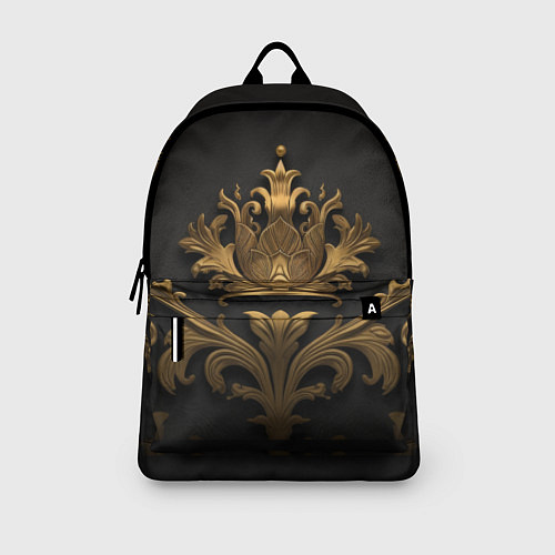 Рюкзак Объемная золотая корона с узорами / 3D-принт – фото 3