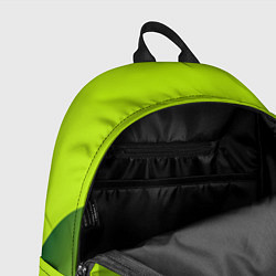 Рюкзак Яркий зеленый градиентный комбинированный узор, цвет: 3D-принт — фото 2