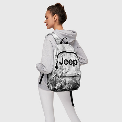 Рюкзак Jeep white graphite / 3D-принт – фото 6