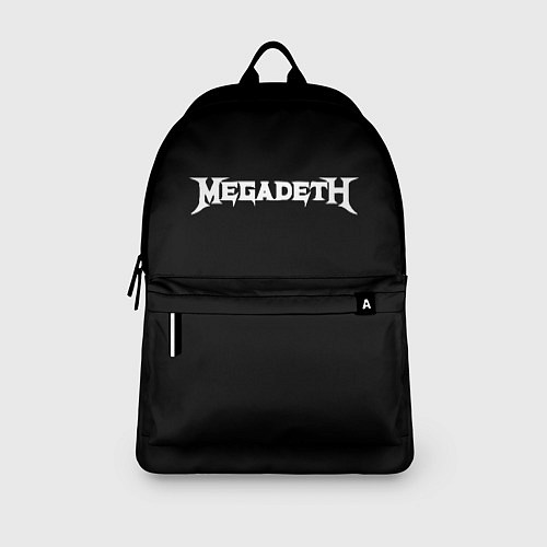 Рюкзак Megadeth logo white / 3D-принт – фото 3