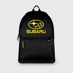 Рюкзак Subaru logo yellow, цвет: 3D-принт — фото 2