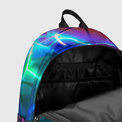 Рюкзак Яркие неоновые радужные разбитые плиты, цвет: 3D-принт — фото 2