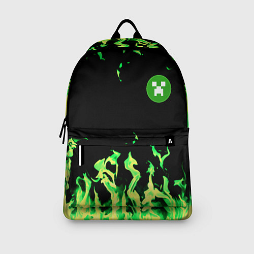 Рюкзак Minecraft green flame / 3D-принт – фото 3