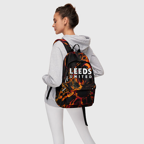 Рюкзак Leeds United red lava / 3D-принт – фото 6