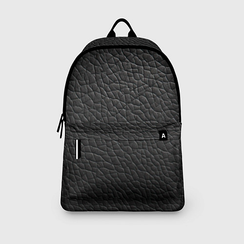 Рюкзак Кожа черная / 3D-принт – фото 3
