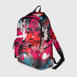 Рюкзак Красное граффити, цвет: 3D-принт