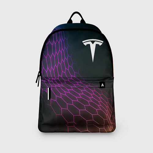 Рюкзак Tesla neon hexagon / 3D-принт – фото 3