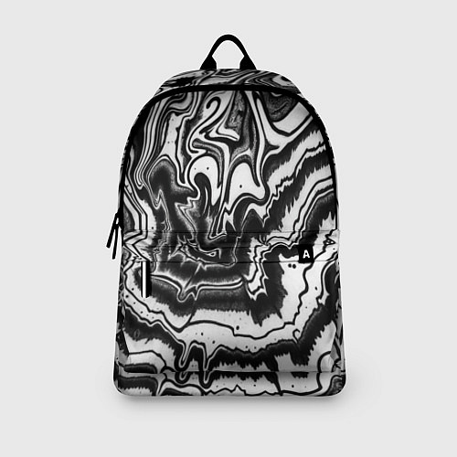 Рюкзак Черно-белая абстракция суминагаши / 3D-принт – фото 3