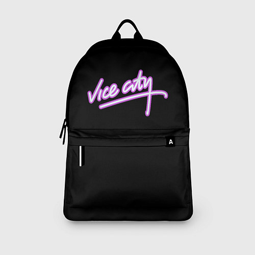 Рюкзак Vice city logo neon / 3D-принт – фото 3