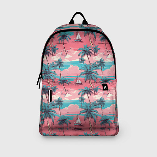 Рюкзак Летний закат на море паттерн-текстура / 3D-принт – фото 3
