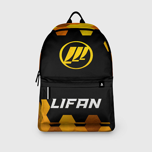 Рюкзак Lifan - gold gradient по-центру / 3D-принт – фото 3