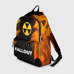 Рюкзак Fallout - gold gradient по-центру, цвет: 3D-принт