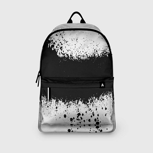 Рюкзак Просто краски чёрные / 3D-принт – фото 3
