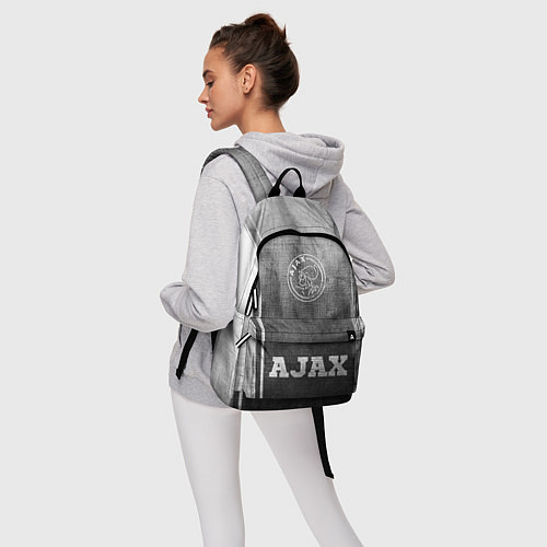 Рюкзак Ajax - grey gradient по-центру / 3D-принт – фото 6