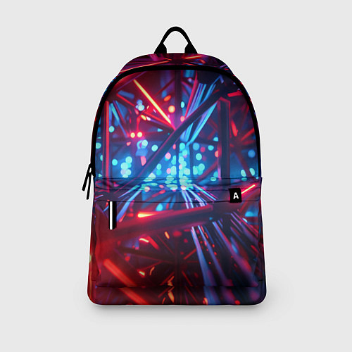Рюкзак Неоновые трубки / 3D-принт – фото 3
